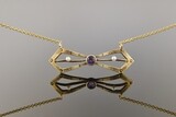 Vintage Amethyst & Pearl Necklace