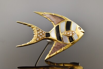 Angel Fish Brooch