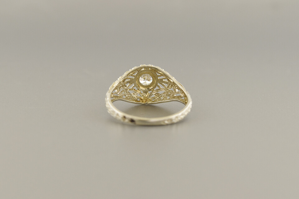Filigree Diamond Ring