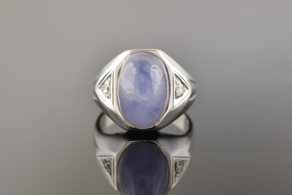 Star sapphire diamond ring deals