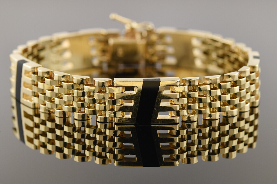 Panther Link Gold Bracelet