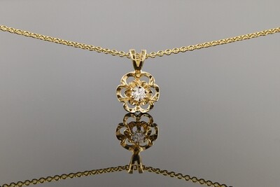 Floral Diamond Pendant