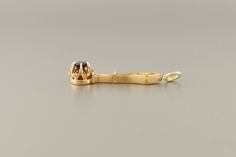 Sapphire Stick Pendant