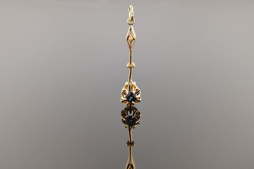 Sapphire Stick Pendant