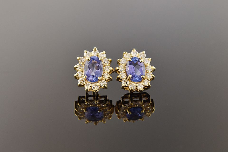 Tanzanite & Diamond Earrings