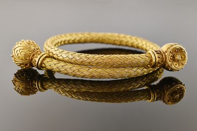 Braided Etruscan Bracelet