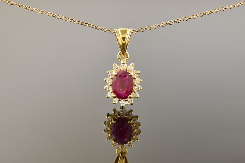 Ruby & Diamond Pendant