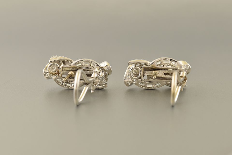 Diamond Ribbon Earrings
