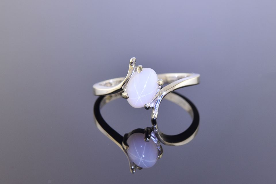 White Star Sapphire Ring