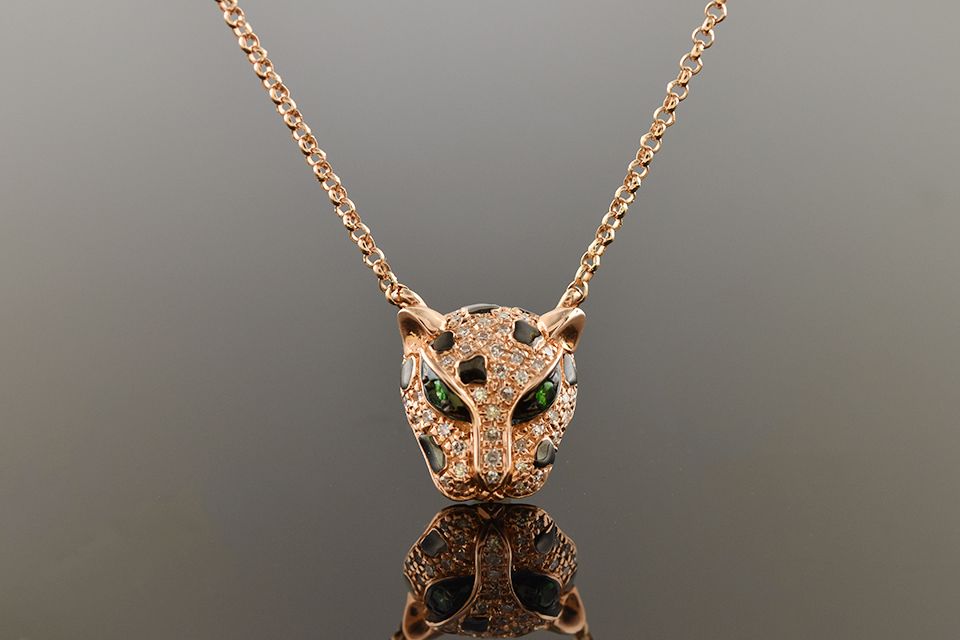Diamond Panther Necklace