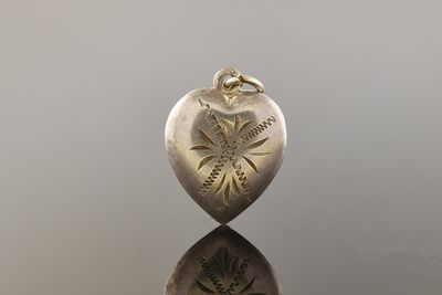 Vintage Engraved Heart Charm