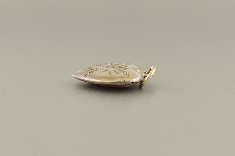 Vintage Engraved Heart Charm