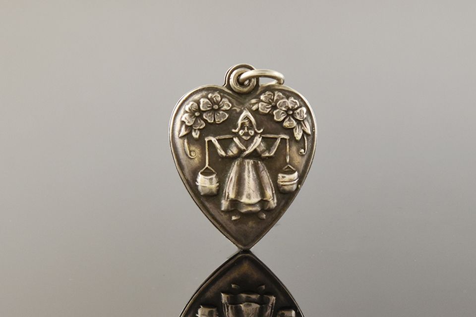 Vintage Silver Heart Charm
