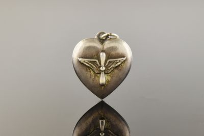 Vintage Army Air Corp Heart Charm
