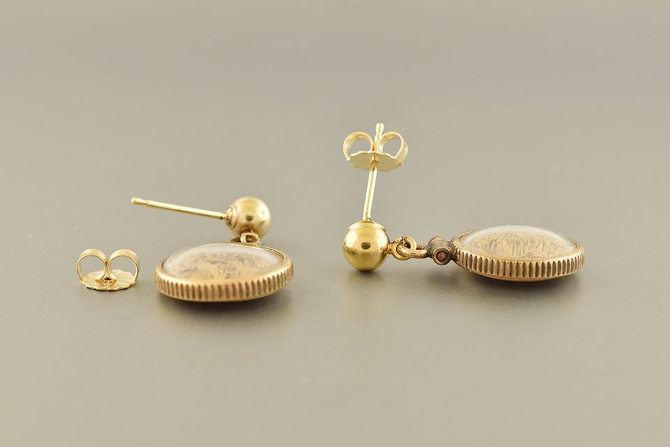 Gold Flake Earrings