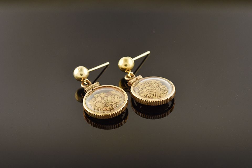 Gold Flake Earrings