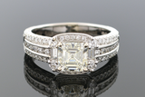 Asscher Cut Diamond Engagement Ring