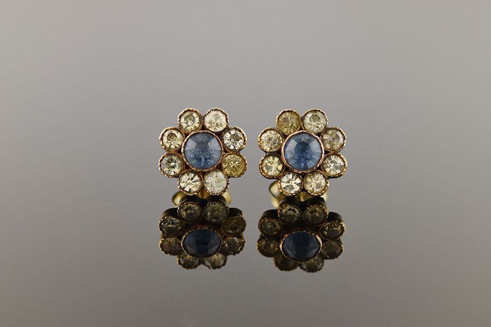 Crystal Flower Earrings