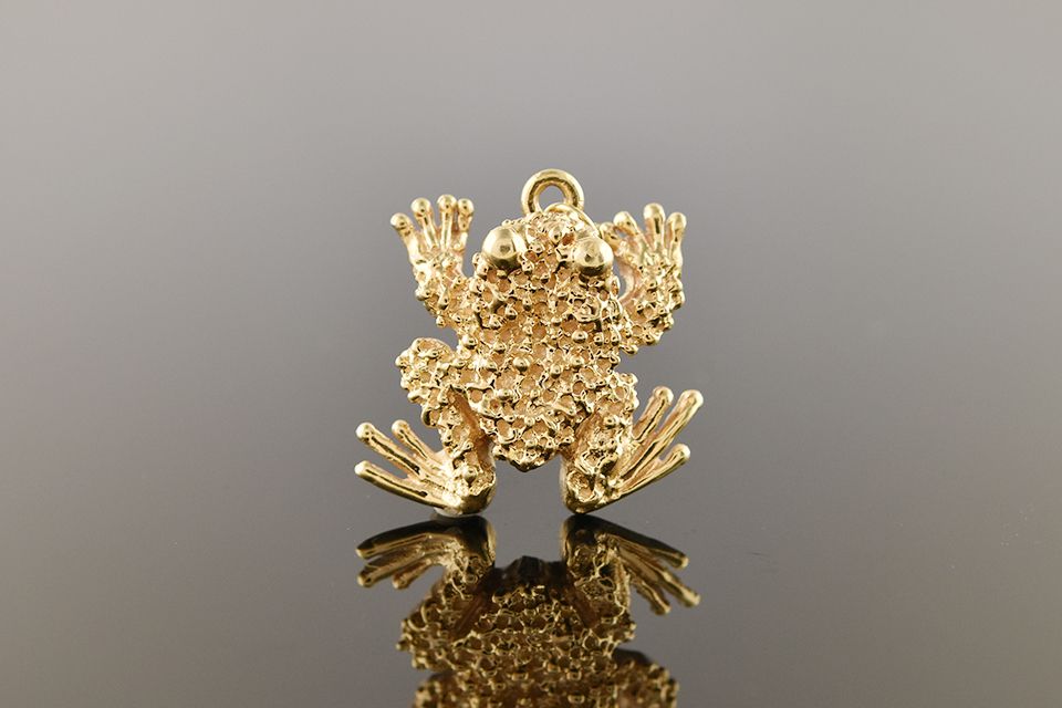 Golden Toad Charm