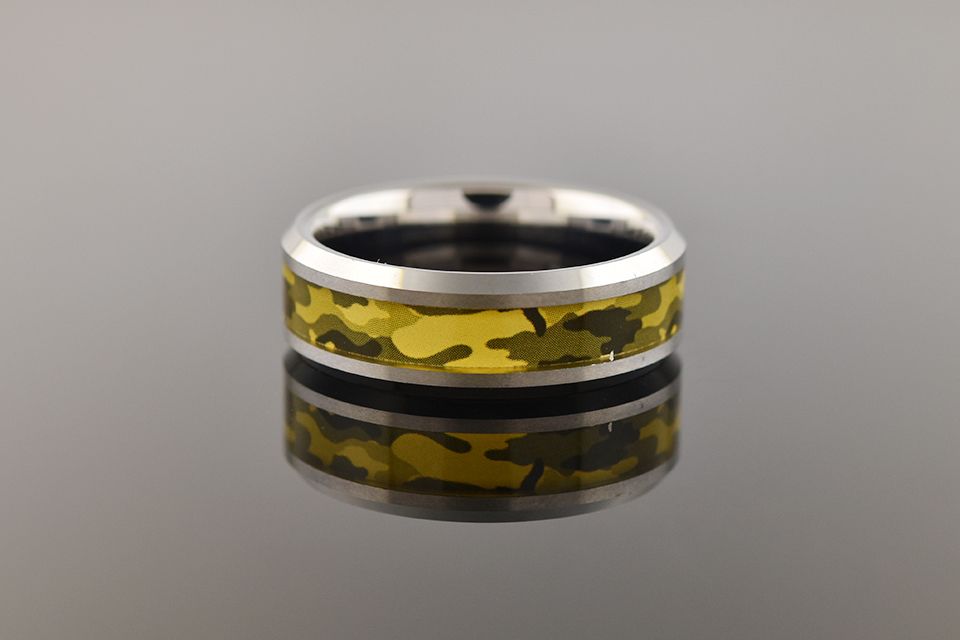 Camo Tungsten Band