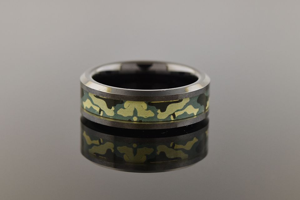 Camo Tungsten Band