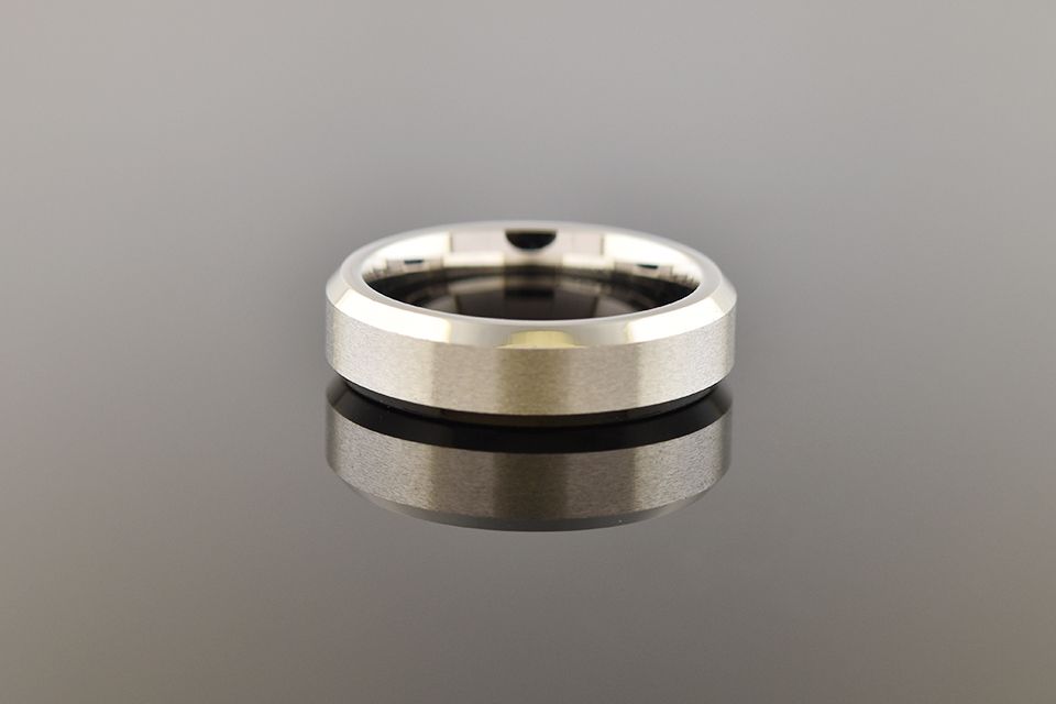 Bevel Edge Cobalt Band