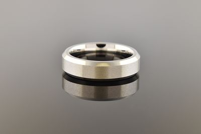 Bevel Edge Cobalt Band