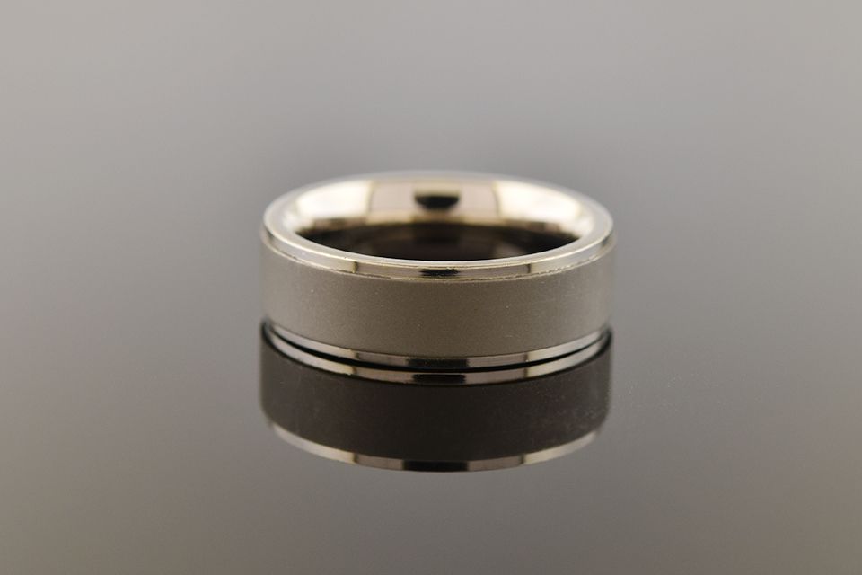 Ridged Titanium Band