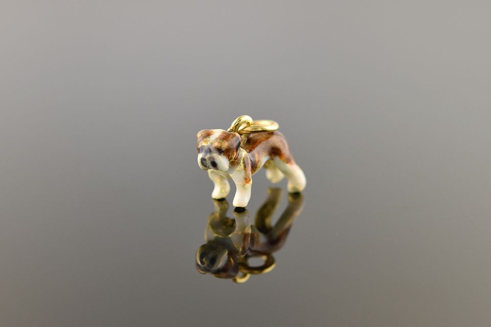 Enamel Dog Charm