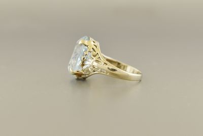 Synthetic Aquamarine Ring