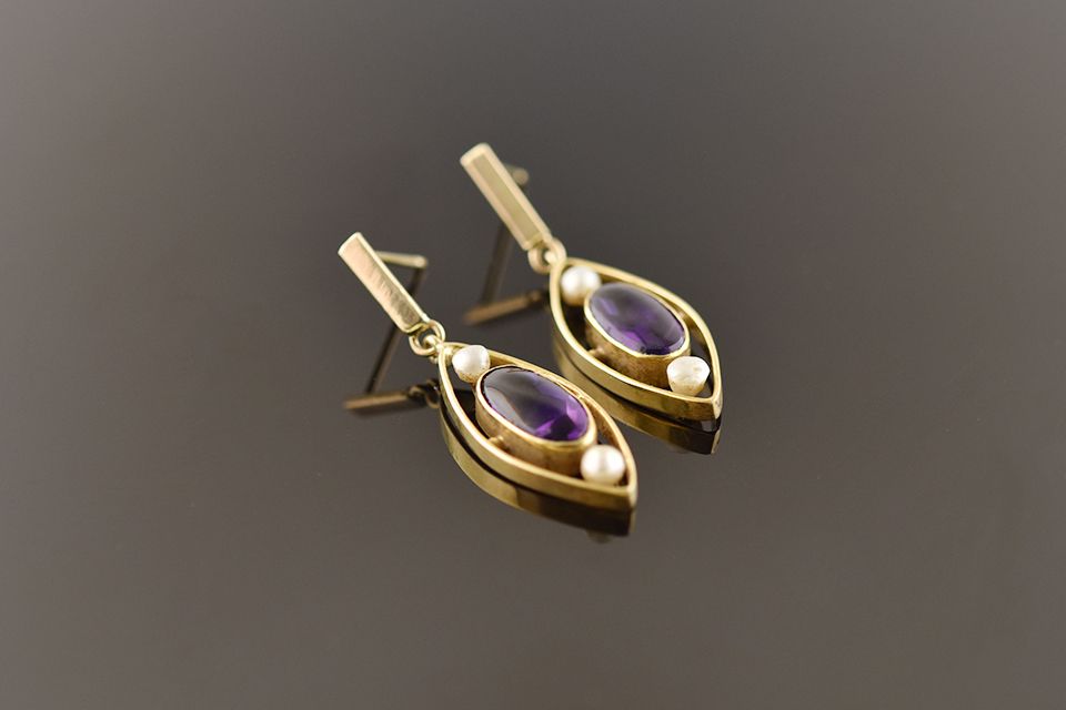 Amethyst Dangle Earrings