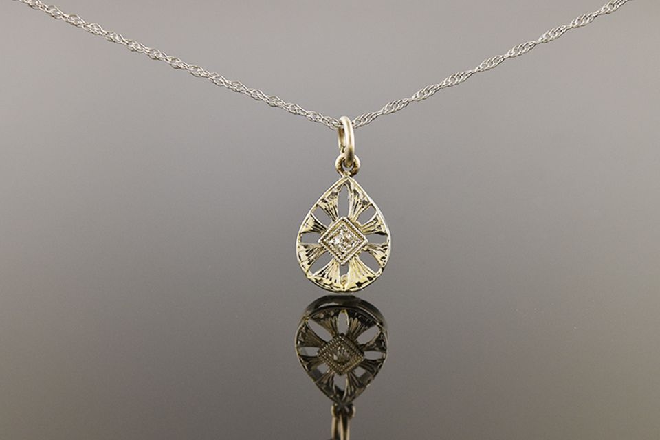 Art Deco Diamond Pendant