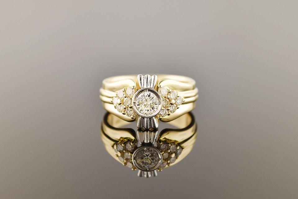 Bezel Set Diamond Ring