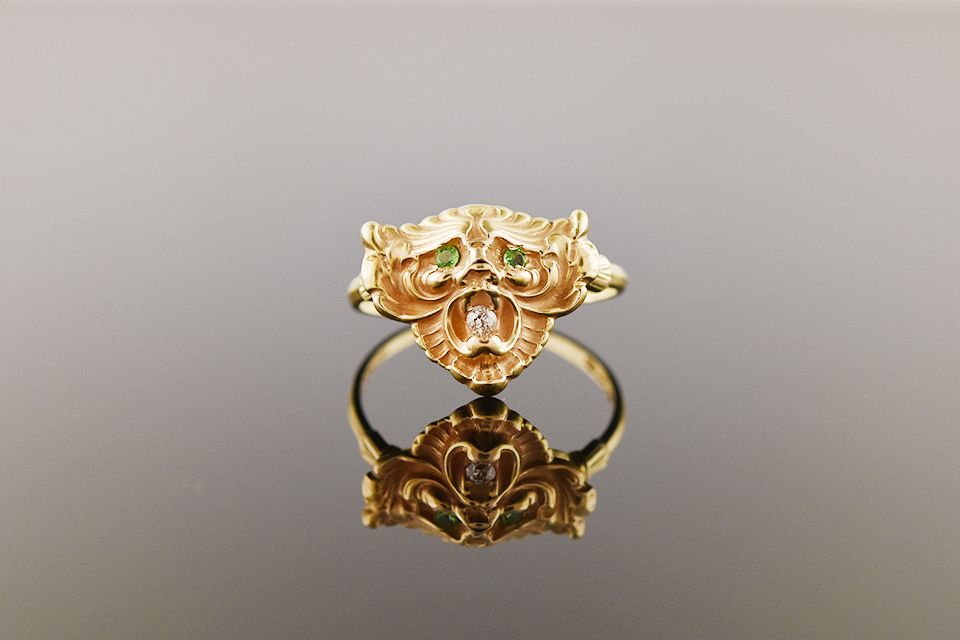 Yellow Gold Vintage Figural Ring