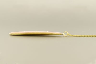 Vintage Pink Enamel Pendant