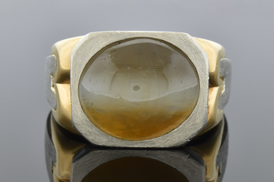 Heavy Cat's Eye Chrysoberyl Ring