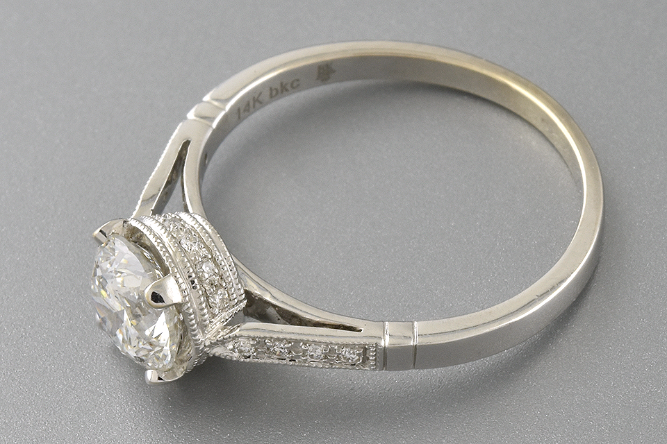 Delicate Diamond Engagement Ring