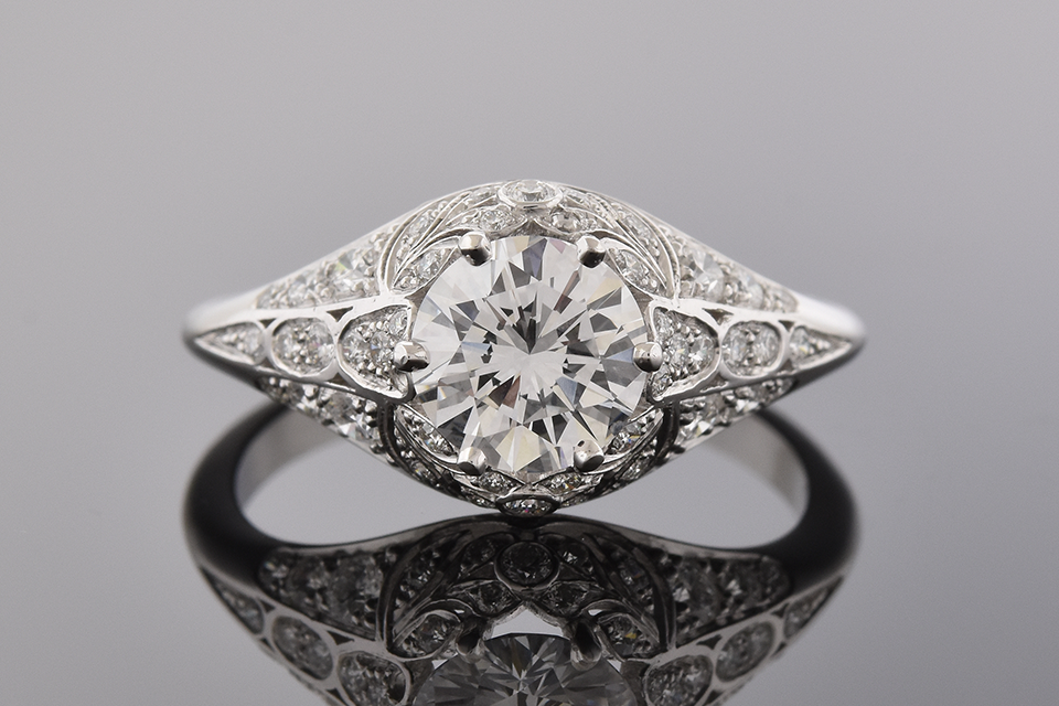 Colorless 1.00 Carat Engagement Ring