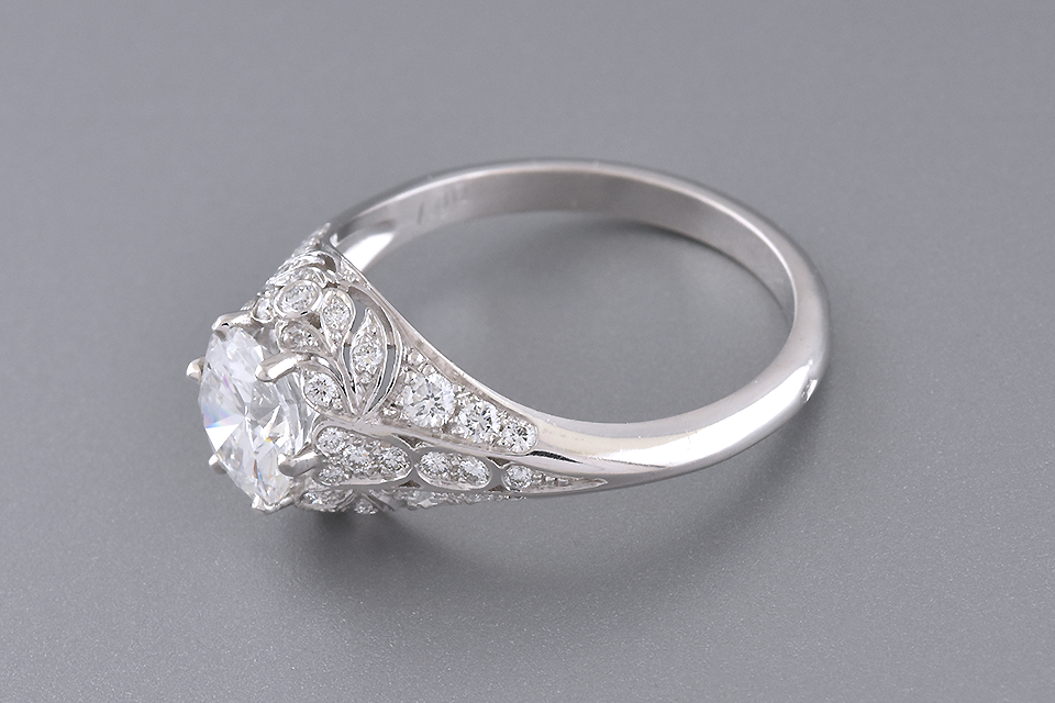 Colorless 1.00 Carat Diamond Engagement Ring
