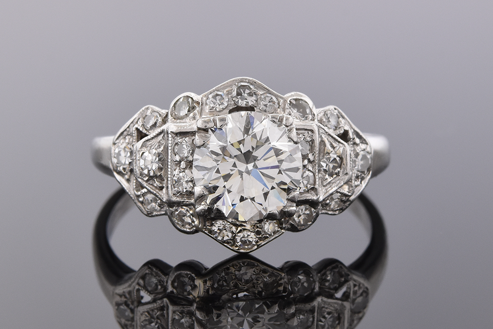 Vintage Diamond Ring with Open Details