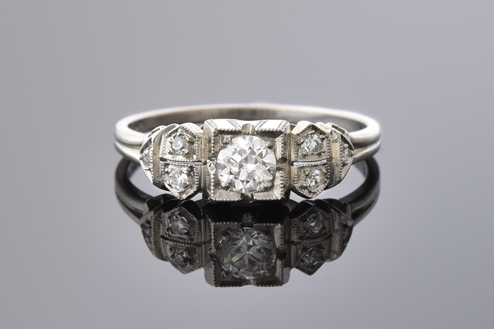 Art Deco Beauty: Handmade Diamond Ring