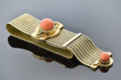 Victorian Coral Slide Bracelet