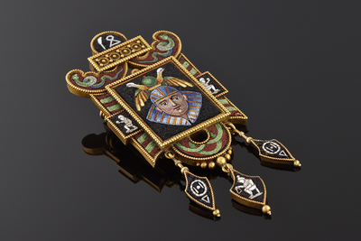 Micro Mosaic Egyptian Revival Brooch Micro Mosaic Egyptian Revival Brooch