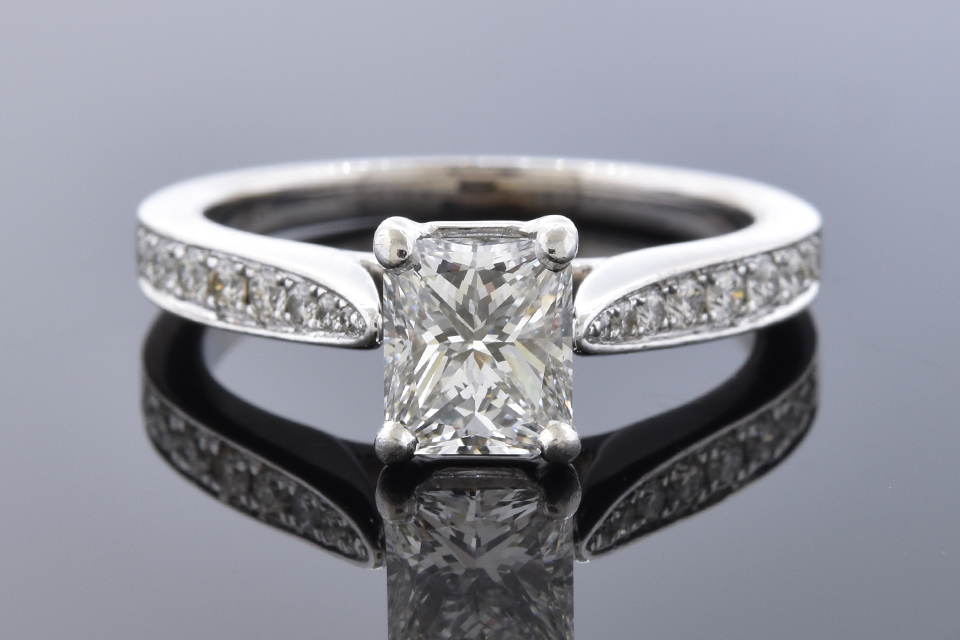 Colorless 1.03 Carat Diamond Engagement Ring