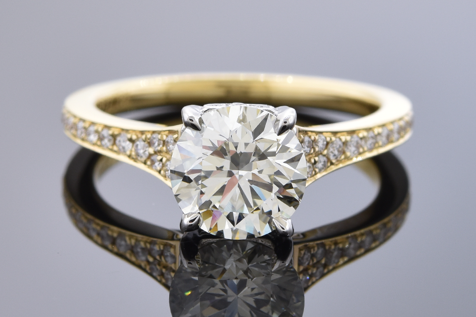 Bright 1.72 Carat Diamond Engagement Ring