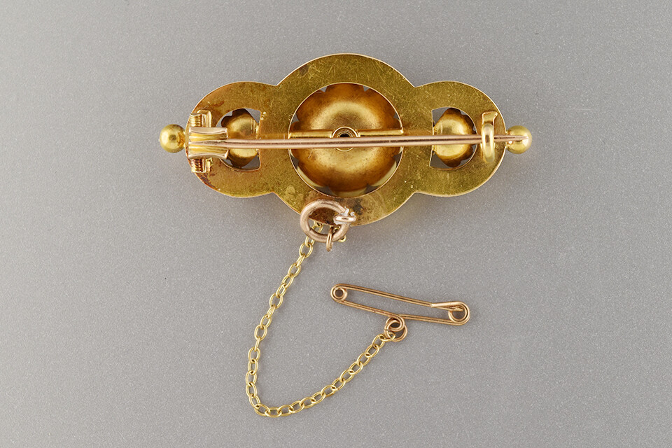 Circle Etruscan Revival Brooch