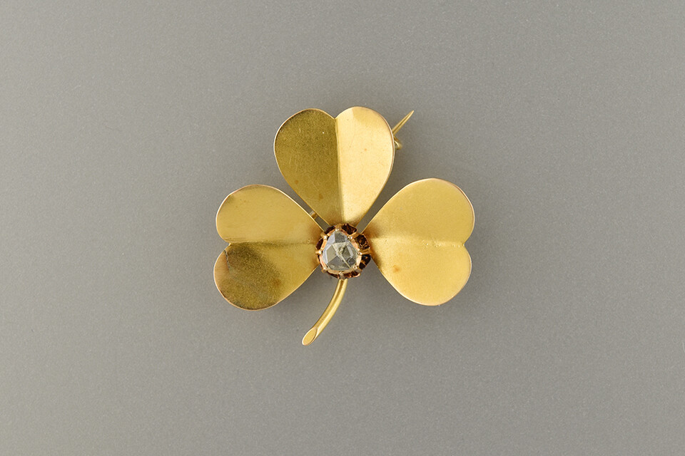 Three Leaf Clover Brooch