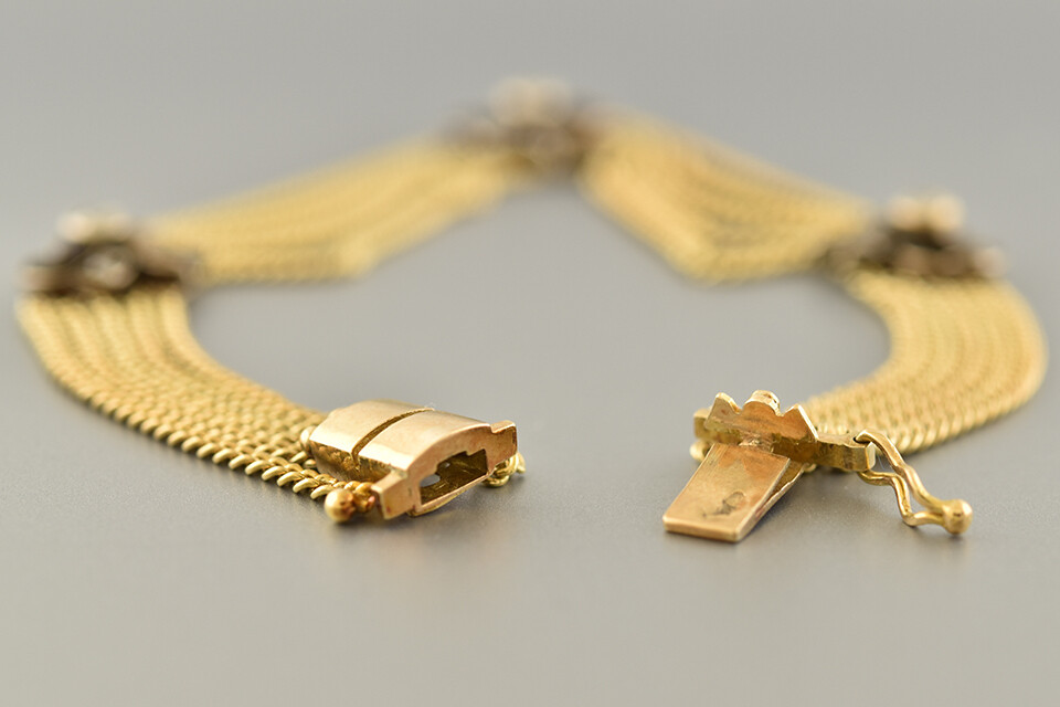 Victorian Diamond Bow Bracelet