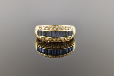 Sapphire &amp; Diamond Band