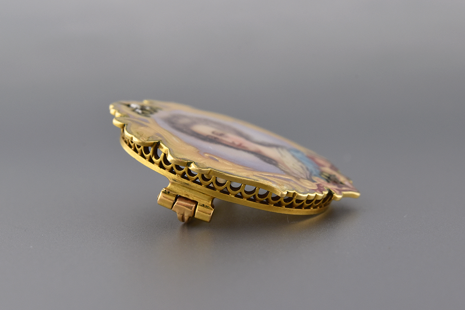 Portrait of a Lady: Victorian Enamel Brooch